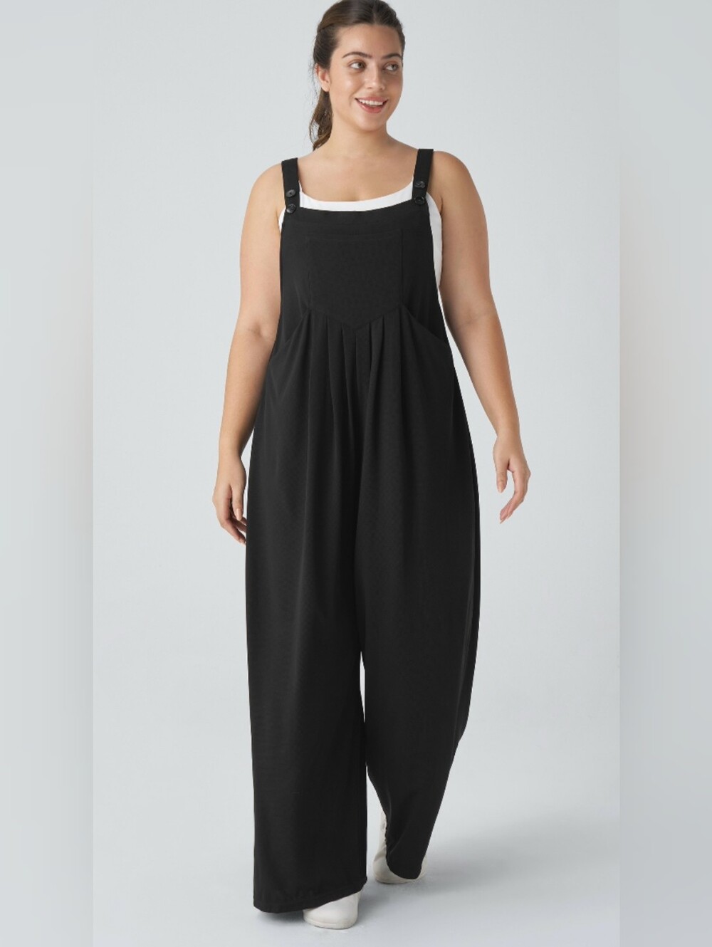 Halara Ribbed Pockets Casual Overalls Sz LG $50